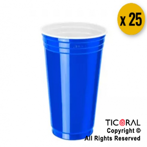 VASO AMERICANO 300CC AZUL COPOBRAS x 25 unid